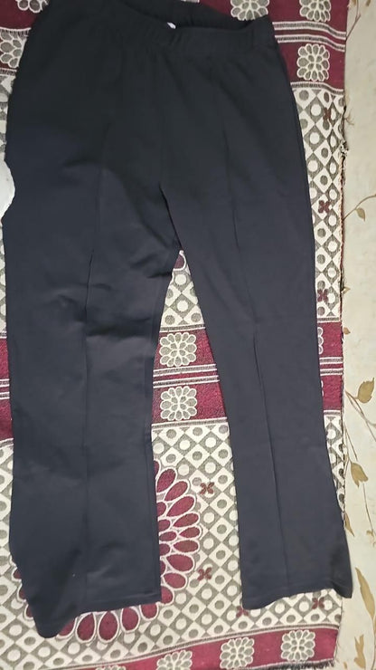 Women's Nontransparent Fabric Classic-Stylish Pant Black